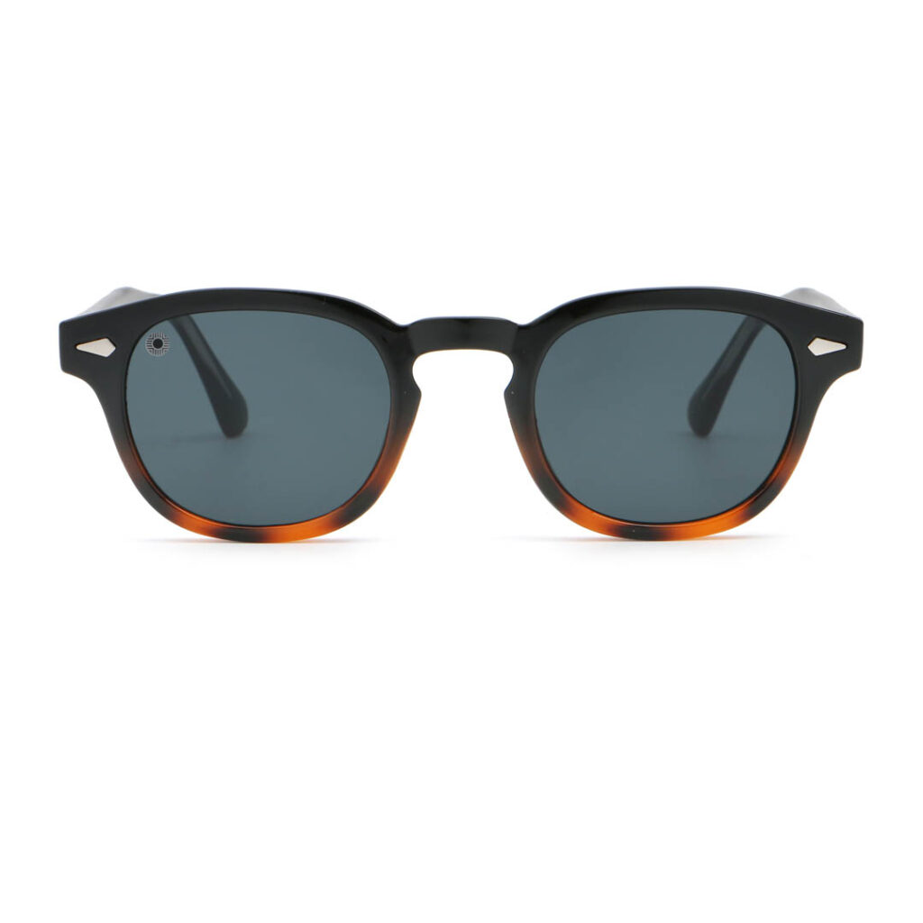 C4 Shiny Black & brown demi / grey