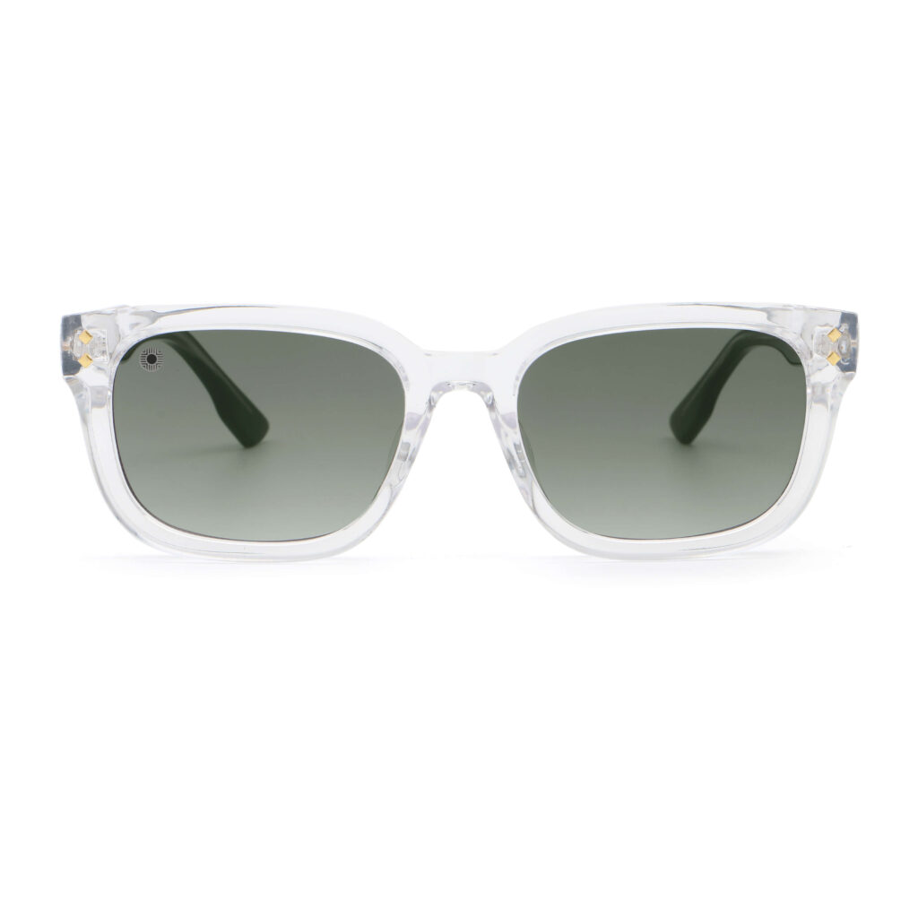 C6 Transparent & black / light green